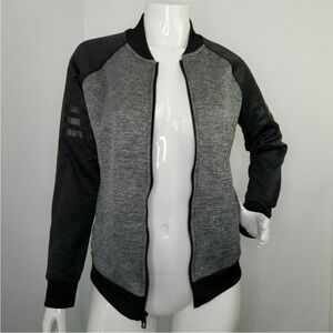 Adidas Climawarm Full Zip Jacket Size M Gray Black